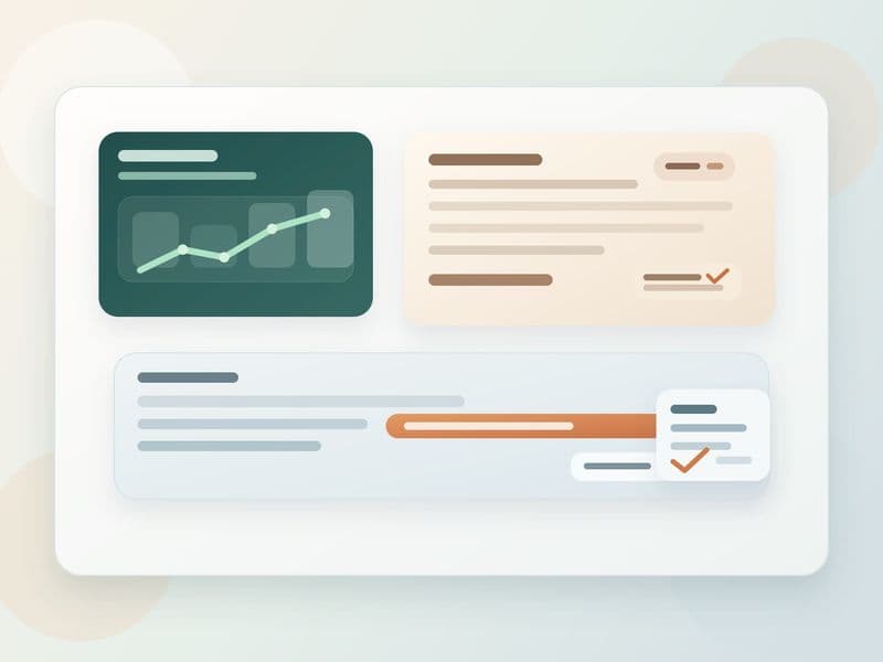 Calm operations desk with checklist, Slack follow-up, and one clear next-step sentence