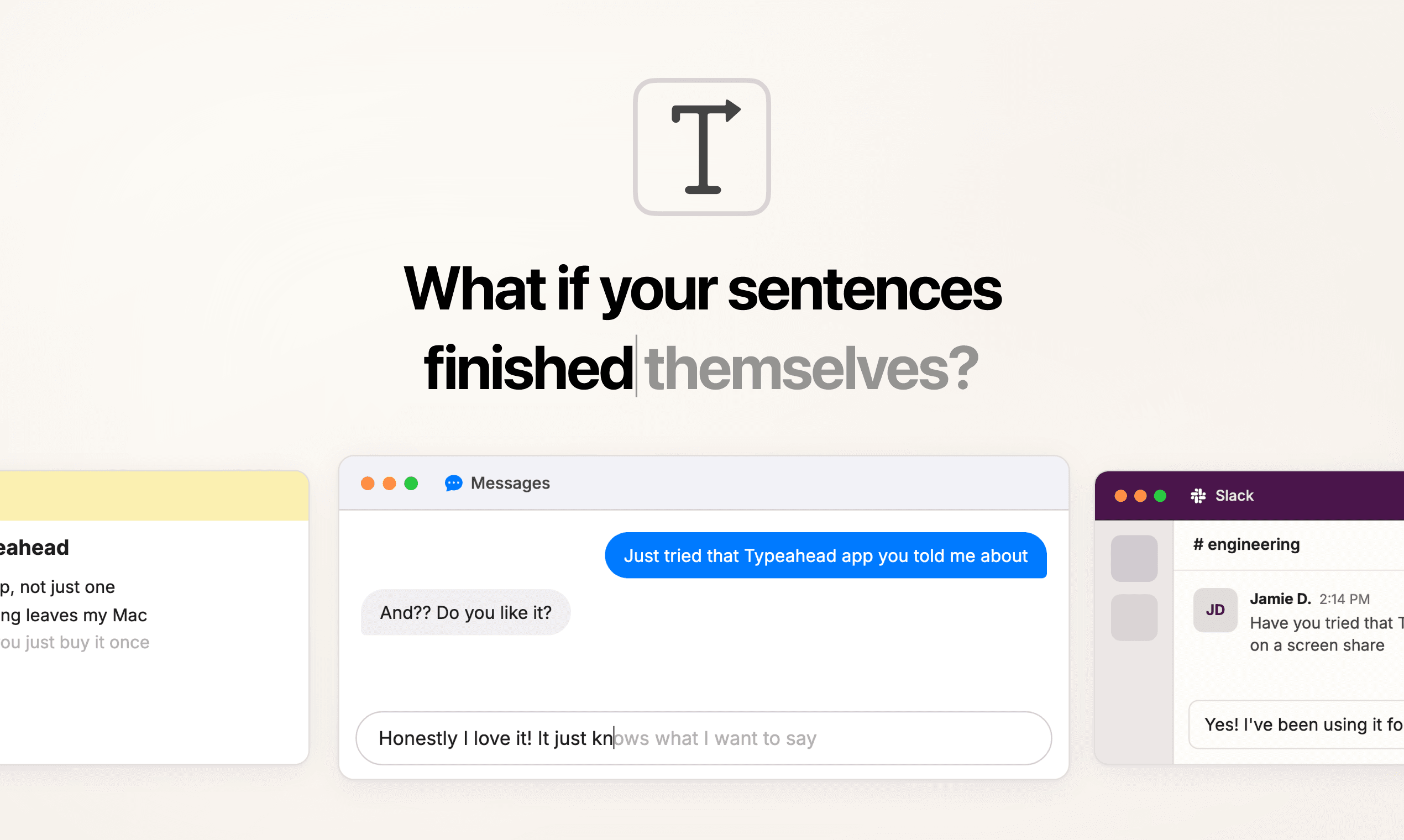 What if your sentences finished themselves? (social card)