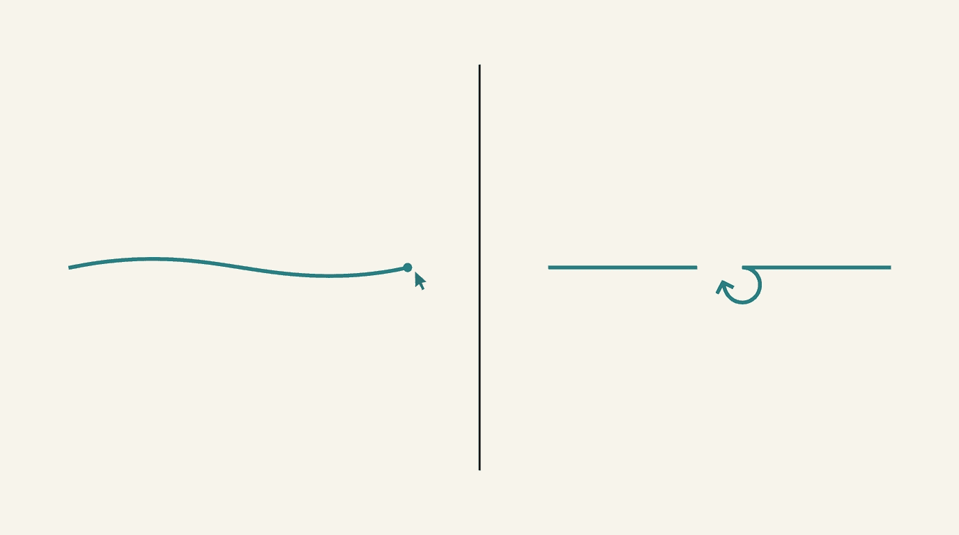 Abstract illustration contrasting continuous writing flow with interrupted context-switching between apps