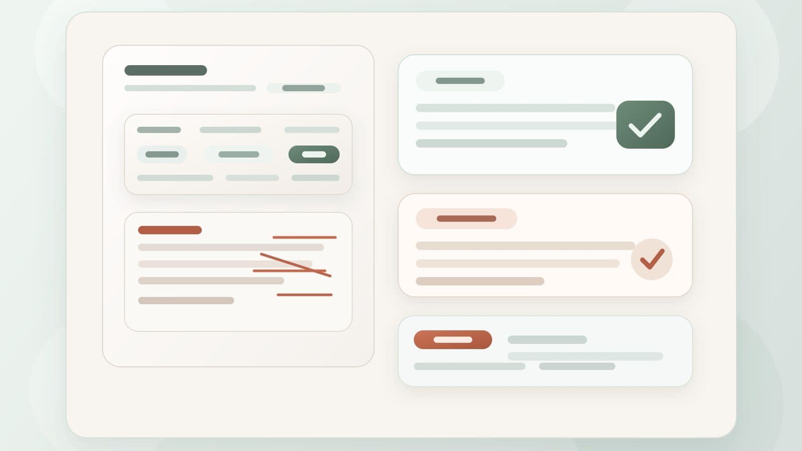 Clean procurement workspace with vendor comparison notes, redlined terms, and one careful follow-up sentence