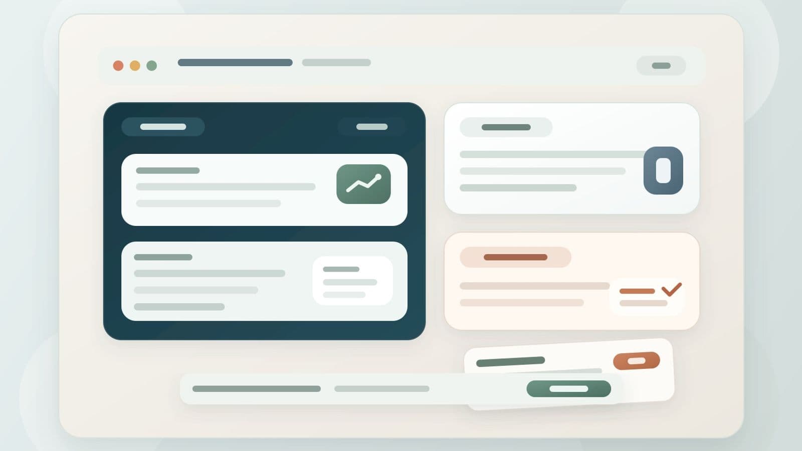 Focused RevOps workspace with a CRM panel, pipeline notes, and one precise handoff message in progress